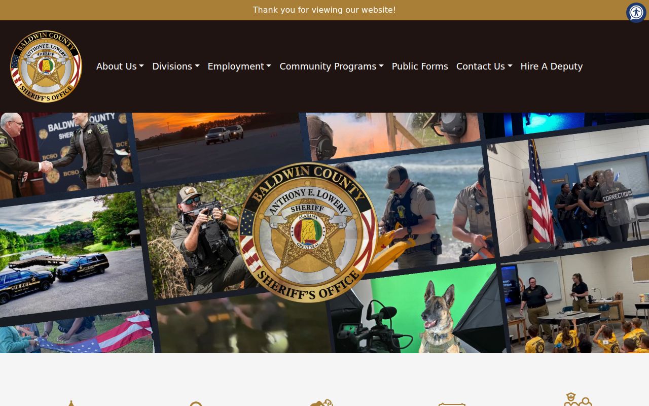 Baldwin County arrest records sheriff homepage for court charges
