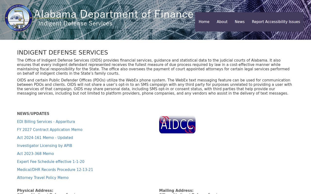 Baldwin County criminal court records Alabama indigent defense services