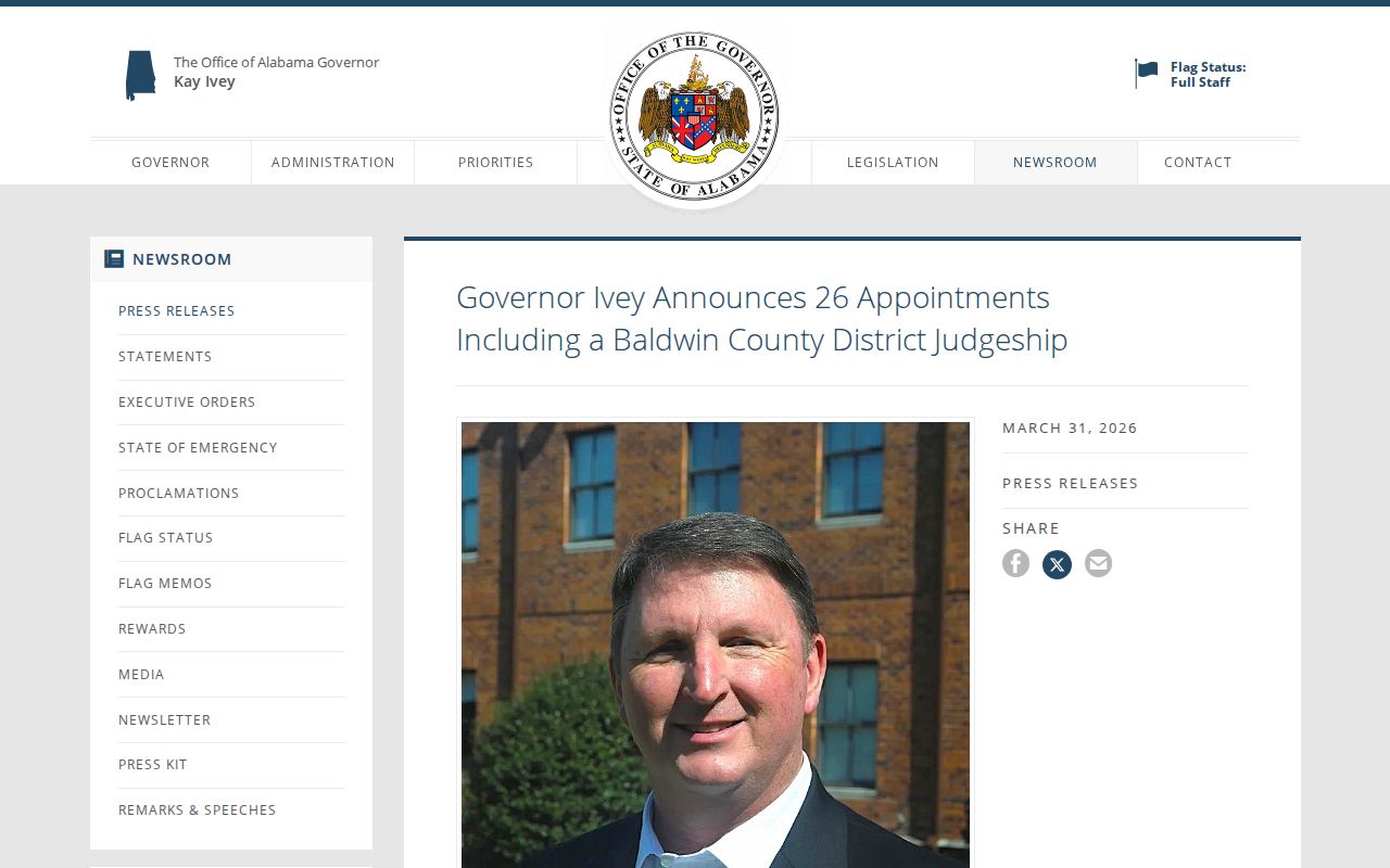 Baldwin County Circuit Court and District Court appointment context