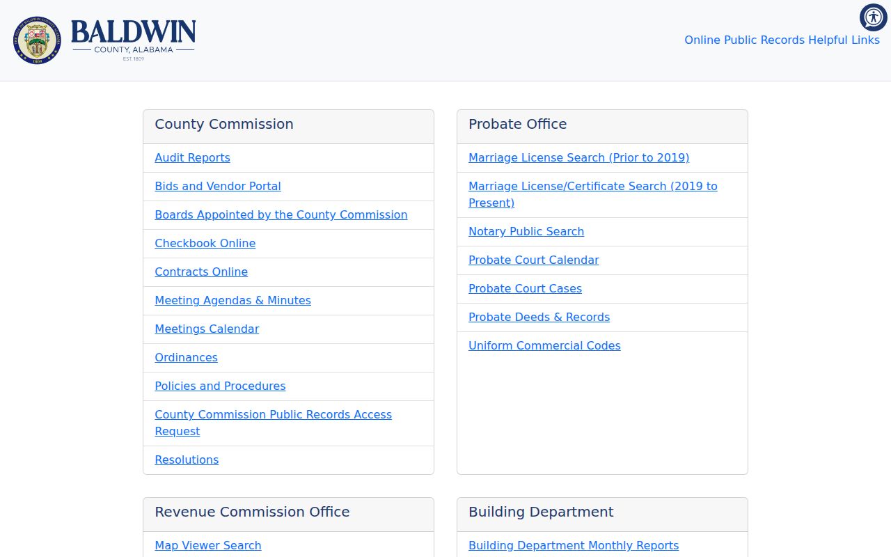 Baldwin County court records Open Baldwin portal links