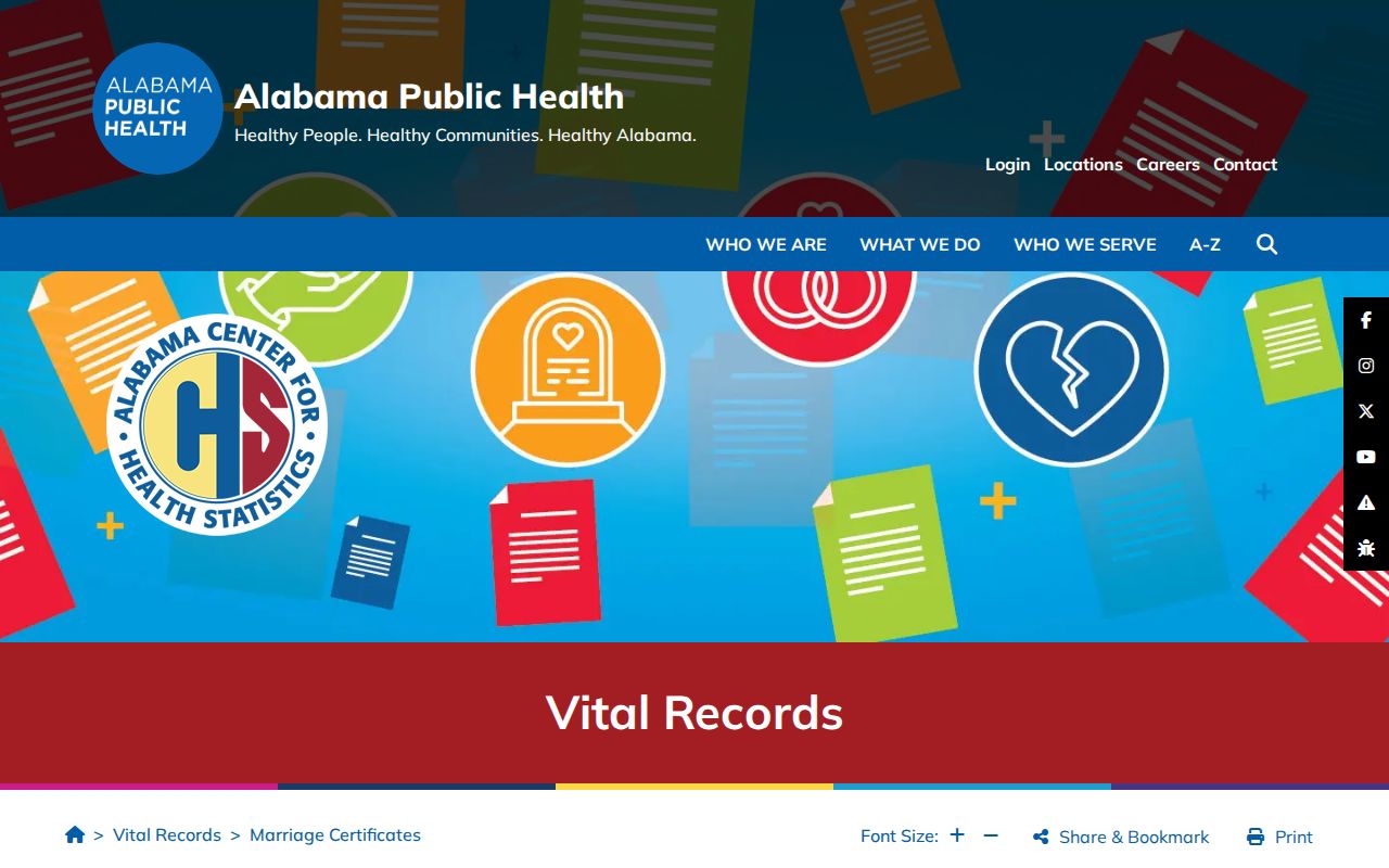 Baldwin County marriage records ADPH certificate access