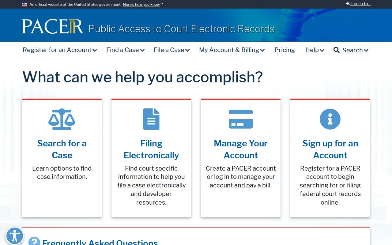 Baldwin County warrant search PACER federal court records